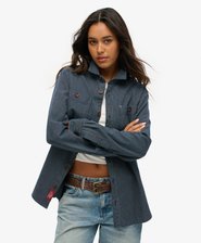 The Merchant Store - Oversize Denim-Hemdjacke