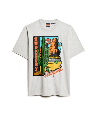 Oversized Travel Postcard Graphic T-Shirt Image 7