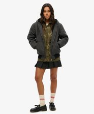 Oversized Vintage Workwear bomberjack met capuchon