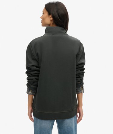 Oversized Contrast Stitch Track Top Image 4