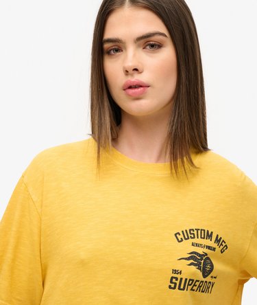Biker Oversize-T-Shirt mit Grafik Image 3