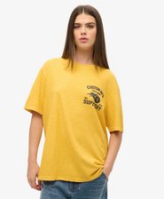 Biker Oversize-T-Shirt mit Grafik