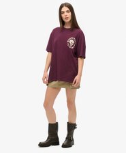 Biker Oversize-T-Shirt mit Grafik
