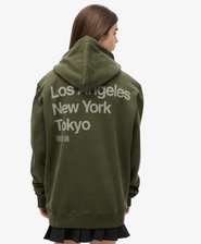 Core Logo City Hoodie mit lockerer Passform
