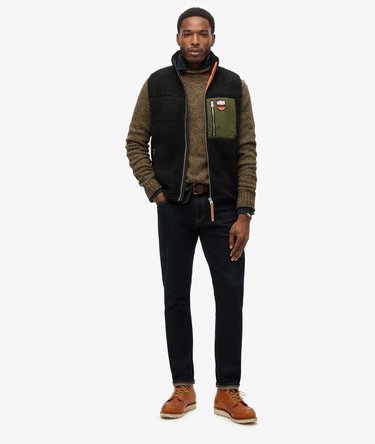 Vintage retro fleece bodywarmer Image 2