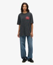 Oversized Biker Rock Graphic Loose T-Shirt