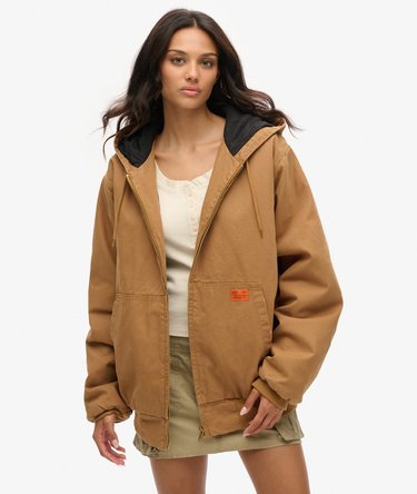 Oversized Surplus bomberjack met capuchon Image 1