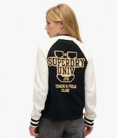College Bomberjacke aus Jersey mit Grafik Image 5