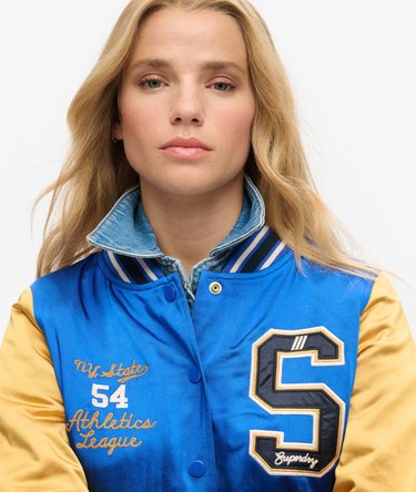 Luxe Varsity Jacket Image 3