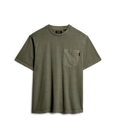 T-shirt met borstzak en contrasterend stiksel Image 7