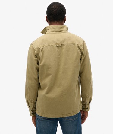 Organic Cotton Canvas Workwear Overshirt Image 4