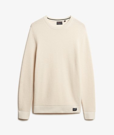 Textured Crew Knitted Jumper Image 6