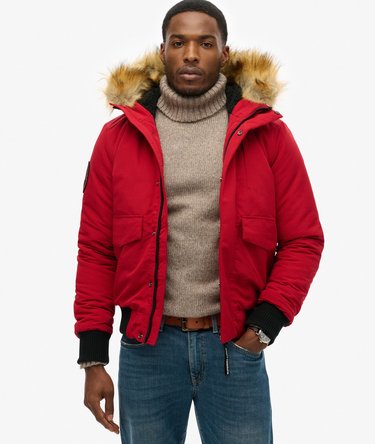 Hooded Everest Puffer Bomber Jacket Image 1