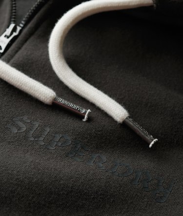 Oversized Tattoo hoodie met print en rits Image 6