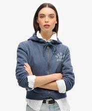 Athletic Essentials Crop Zip Hoodie