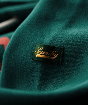Varsity Flocked Graphic Hoodie Image 6
