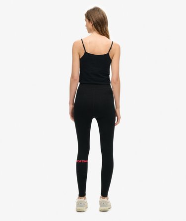 Sportliche Leggins mit hohem Bund Image 4
