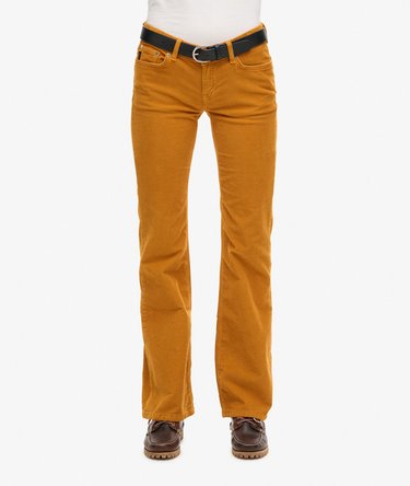 Low Rise Cord Flare Jeans Image 2