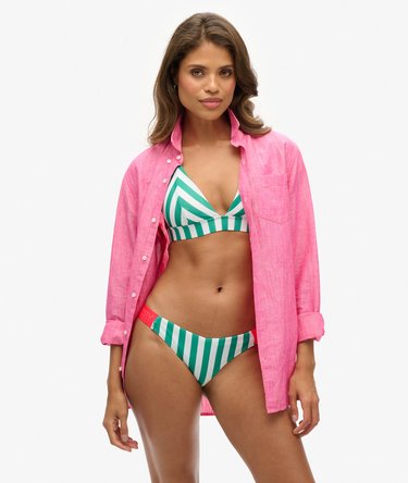 Bas de bikini espiègle rayé Image 1