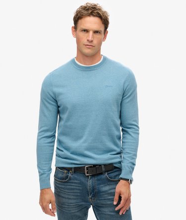 Maglione girocollo in cashmere e cotone biologico Image 1