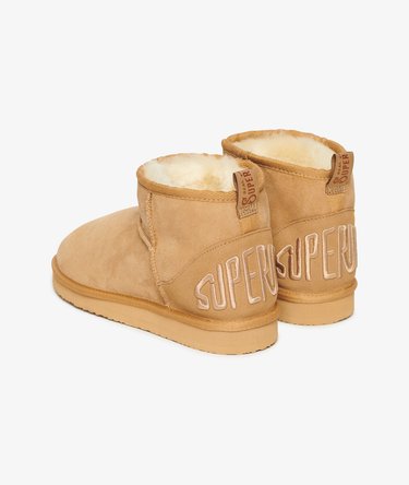 Suede Sherpa Mini Boots Image 4