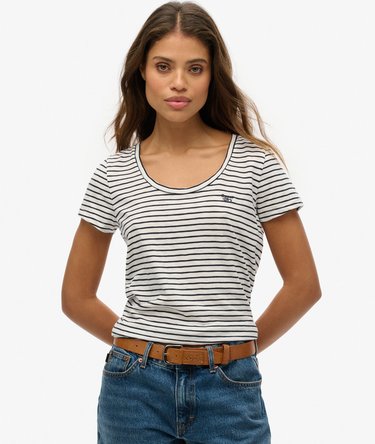 Studios T-Shirt mit tiefem Ausschnitt Image 1