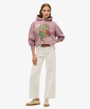 Lässiges Neo Trad Hoodie mit Tattoo-Print