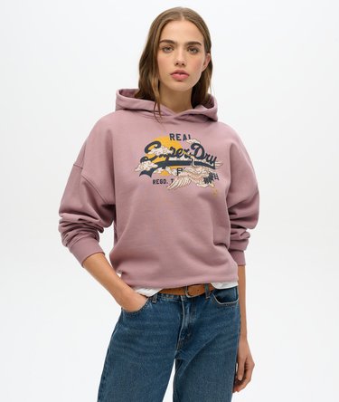 Lässiges Tokyo Vintage Logo Hoodie Image 1