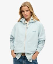Essential Logo oversized raglanhoodie met rits