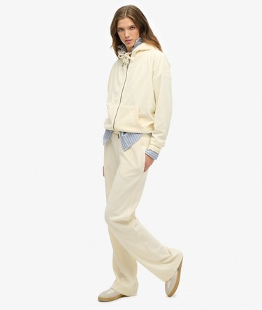 Pantalon de survêtement large en velours Image 4