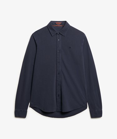Vintage Destroy Pique Long Sleeve Shirt Image 5