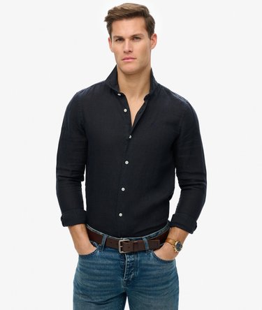 Chemise brodée en lin Vacation Image 1