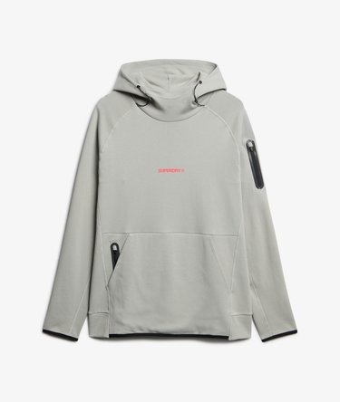 Tech hoodie met logo en losse pasvorm Image 6