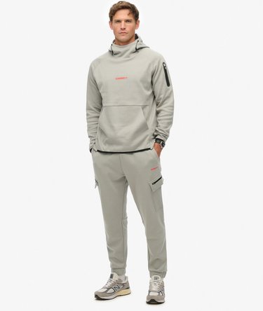 Tech hoodie met logo en losse pasvorm Image 2