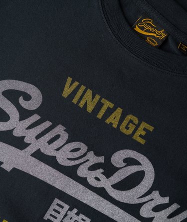 Heritage T-shirt met Vintage logo en relaxte pasvorm Image 5