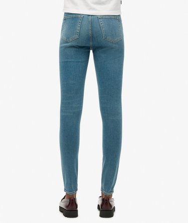 Jean Denim skinny taille haute en coton bio Image 4