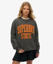 Oversized Vintage Athletic Crew Sweatshirt