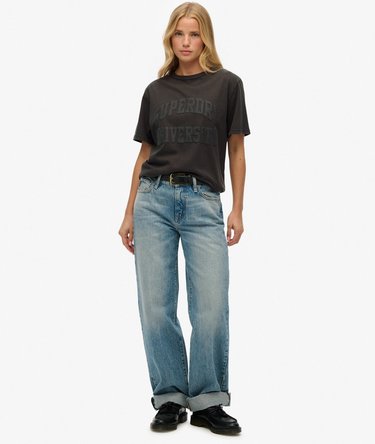 Oversized Athletic T-shirt med tone i tone-design Image 2