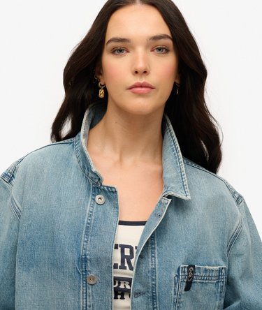 The Merchant Store -  Oversized Workwear Jacket Image 3