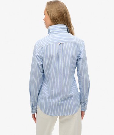 Camisa Oxford de corte ajustado y manga larga Image 4