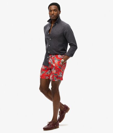 Zwemshort met Hawaïaanse print - 43 cm Image 2