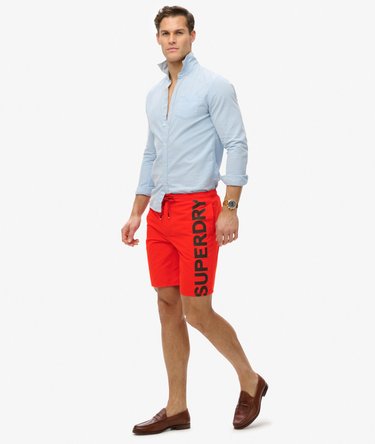 Klassische 48-cm-Boardshorts mit Logo Image 5