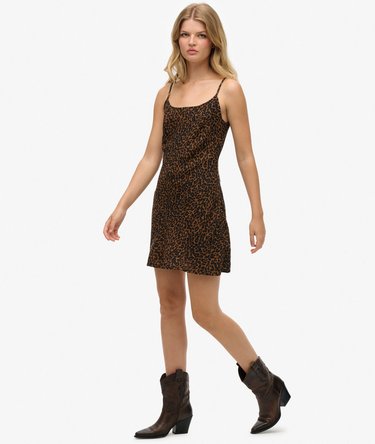 Bias Cut Mini Slip Dress Image 5